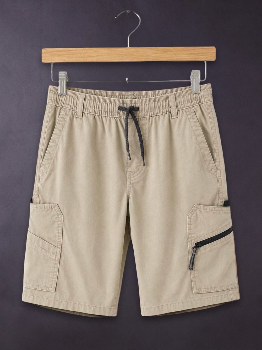 Boys WRANGLER Outdoor Cargo Performance Active Khaki Shorts L 10/12